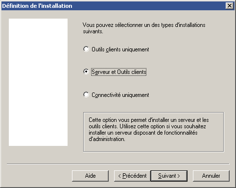 installation sql server 2000 fenetre8