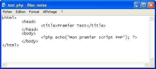 premier script PHP